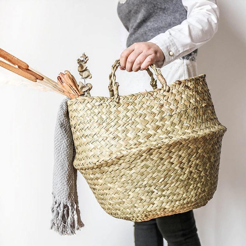 Vessina – Gevlochten Plantenbak met Handvatten - Vessina