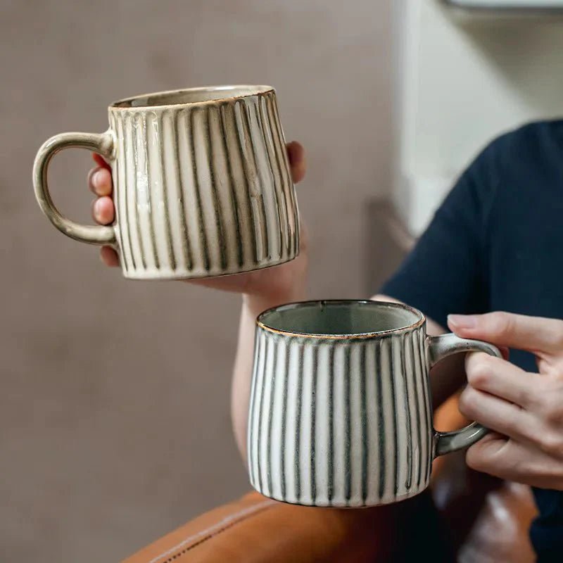 Vessina – Grote Keramische Mok met Deksel - Vessina