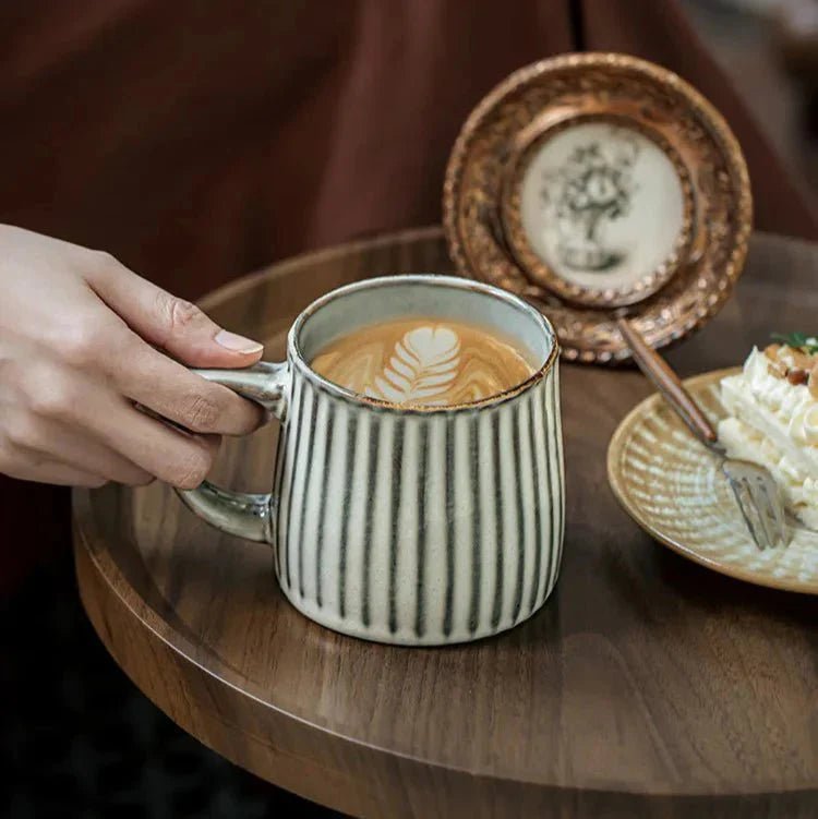 Vessina – Grote Keramische Mok met Deksel - Vessina