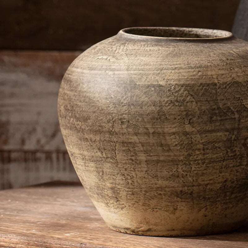 Vessina – Keramische Retro Wabi Sabi Vaas - Vessina