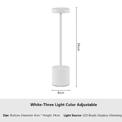 Vessina – Klassieke Metalen Touch LED Tafellamp - Vessina