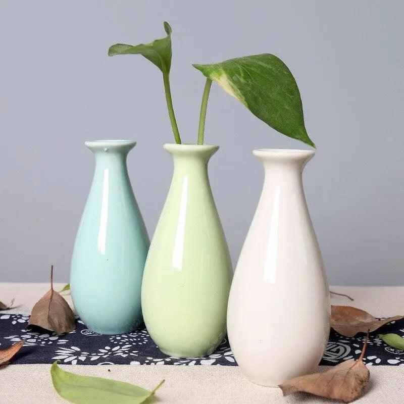 Vessina – Klassieke Pastel Keramische Vaas - Vessina