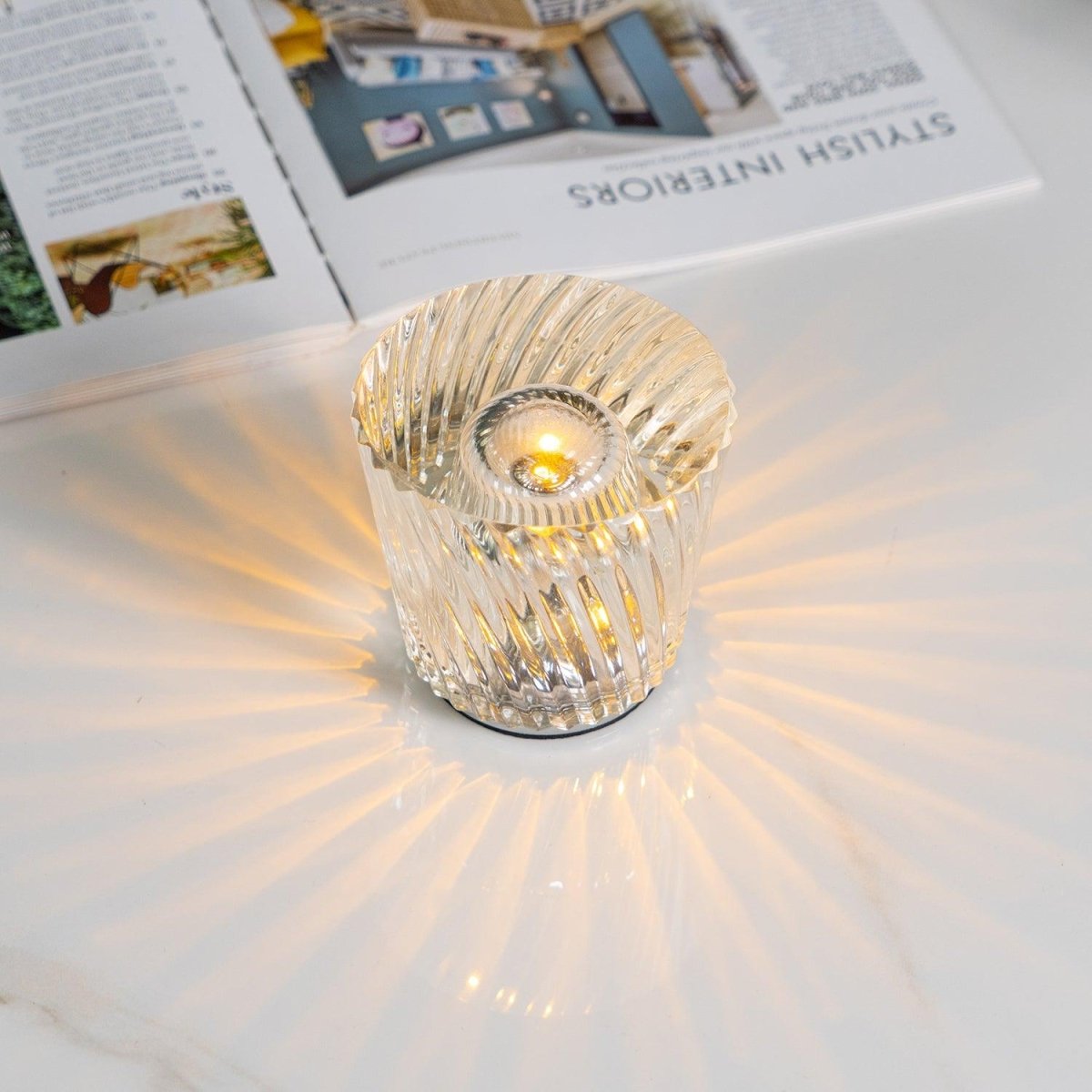 Vessina – Kristallen Diamant Tafellamp - Vessina
