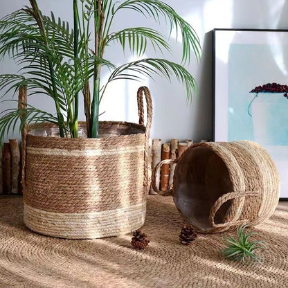 Vessina – Milieuvriendelijke Wicker Plantenmand - Vessina