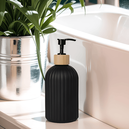 Vessina – Minimalistische Bamboe Zeepdispenser - Vessina