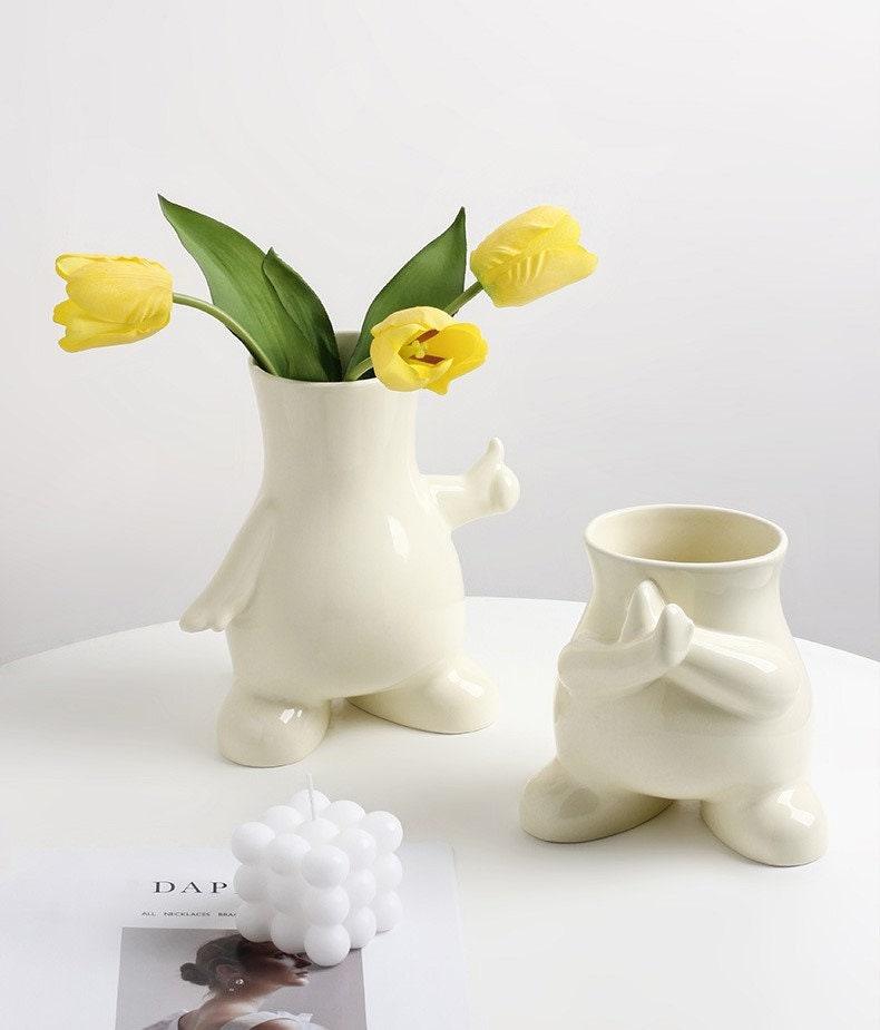 Vessina – Moderne Monochrome Kunstvaas Decoratie - Vessina