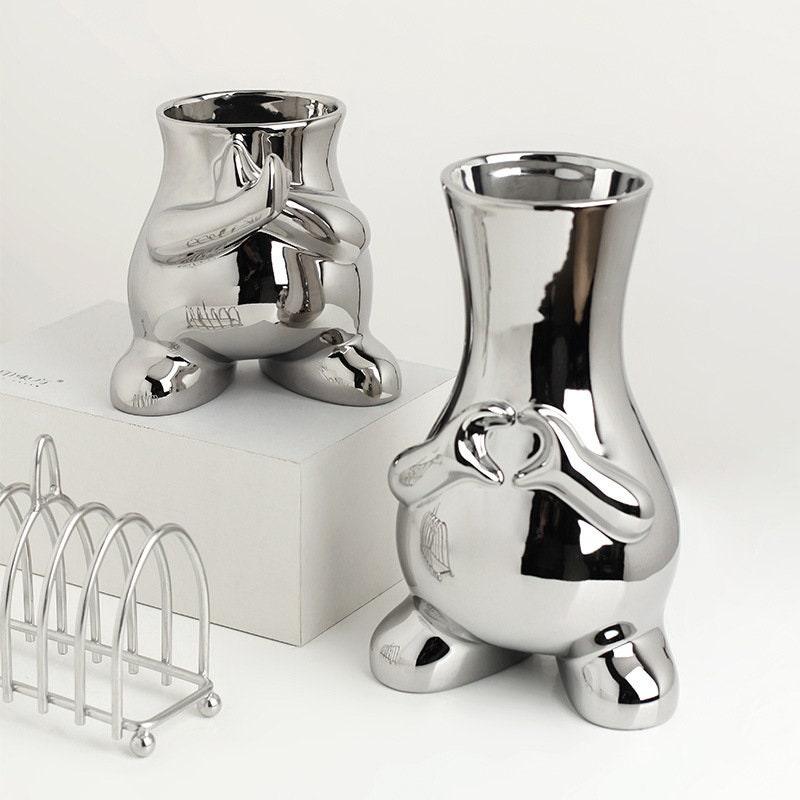 Vessina – Moderne Monochrome Kunstvaas Decoratie - Vessina