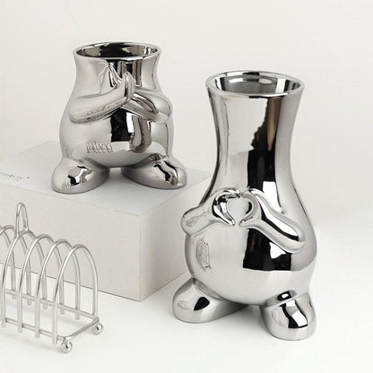 Vessina – Moderne Monochrome Kunstvaas Decoratie - Vessina