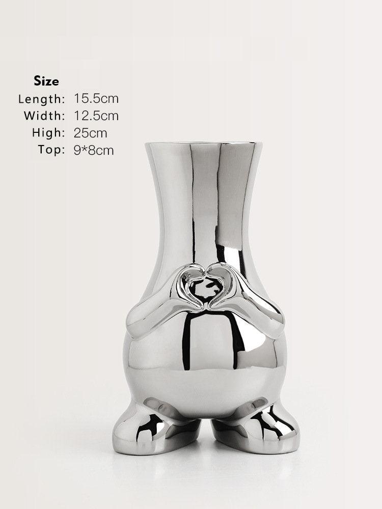 Vessina – Moderne Monochrome Kunstvaas Decoratie - Vessina
