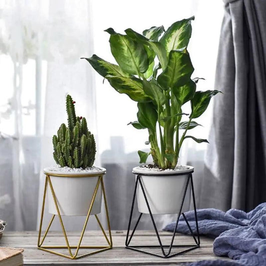 Vessina – Scandinavisch Geometrisch Rek en Vaas - Vessina