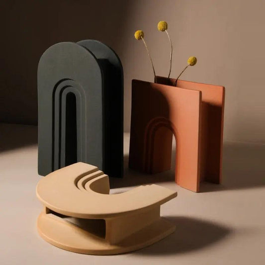 Vessina – Scandinavische Keramische Bloemenvase - Vessina