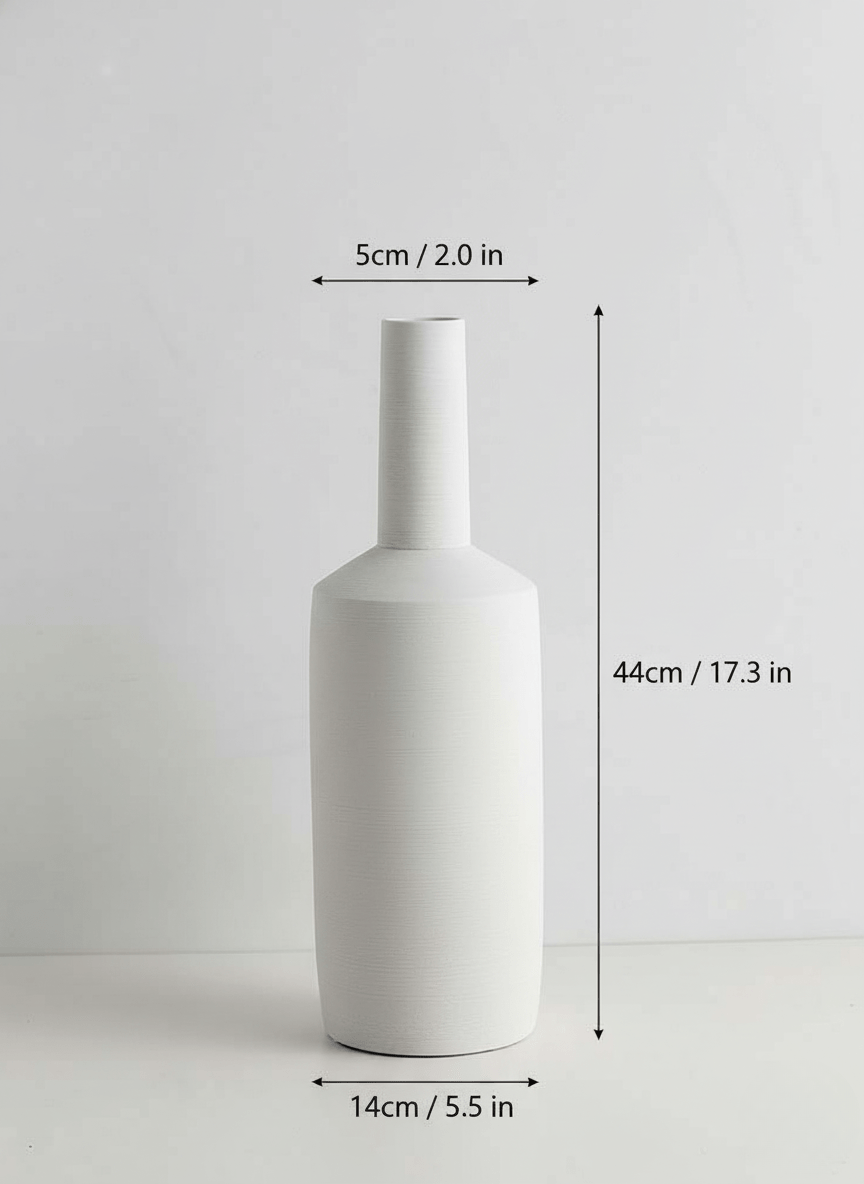 Vessina – Stijlvolle Monochrome Keramische Vazen met Tijdloos Minimalistisch Ontwerp - Vessina