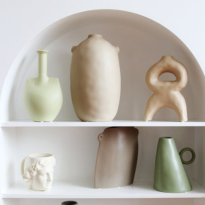 Vessina – Stille Wind Morandi Keramische Vaasje - Vessina