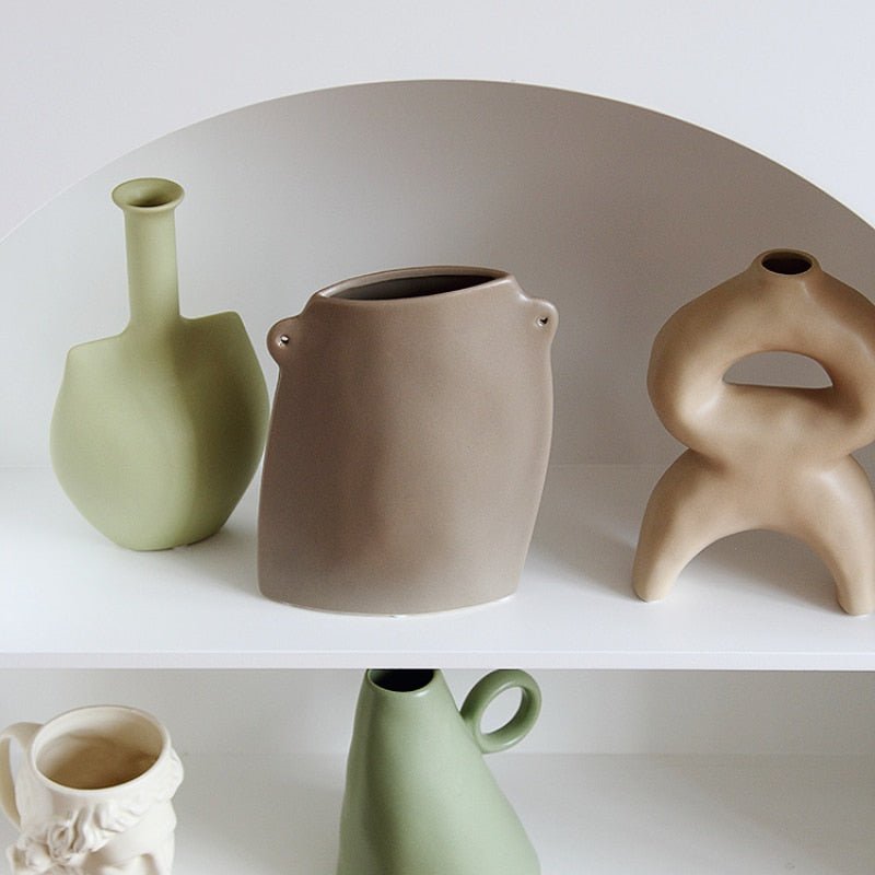 Vessina – Stille Wind Morandi Keramische Vaasje - Vessina