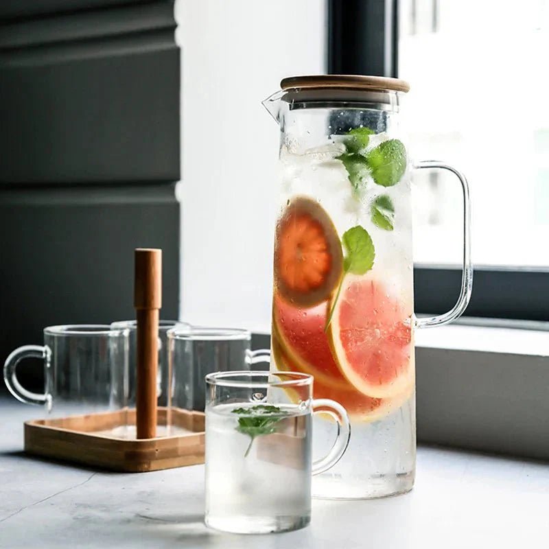 Vessina – Warmtebestendige Glazen Kan met Deksel - Vessina