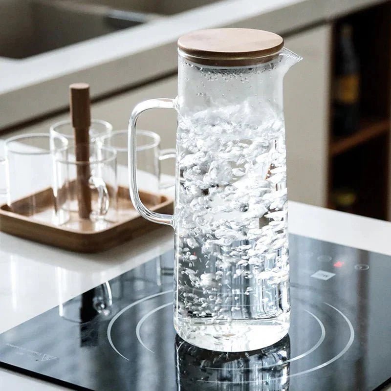 Vessina – Warmtebestendige Glazen Kan met Deksel - Vessina