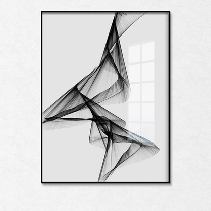 Vessina – Zwart & Wit Opgespannen Canvas - Vessina