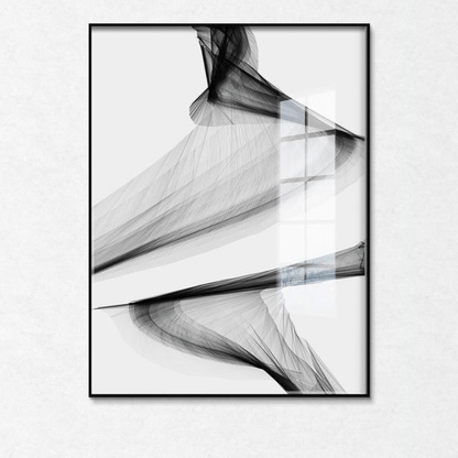 Vessina – Zwart & Wit Opgespannen Canvas - Vessina