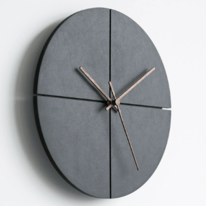 Wandklok van aluminium en gehard glas, minimalistisch ontwerp 30 cm - Vessina