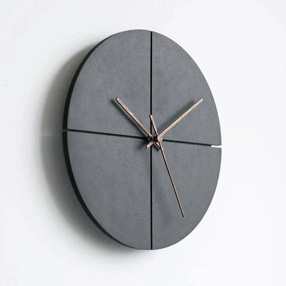 Wandklok van aluminium en gehard glas, minimalistisch ontwerp 30 cm - Vessina