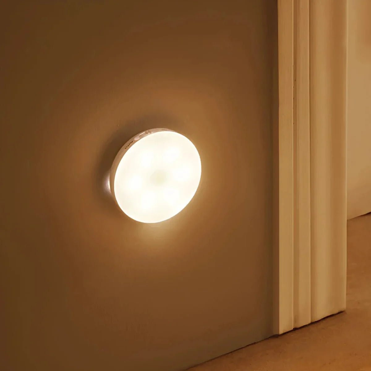 Wandlamp met LED en Bewegingssensor – Wit ABS - Vessina