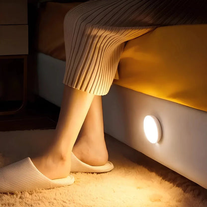 Wandlamp met LED en Bewegingssensor – Wit ABS - Vessina