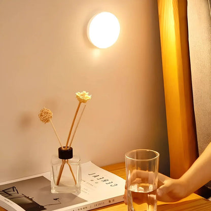 Wandlamp met LED en Bewegingssensor – Wit ABS - Vessina