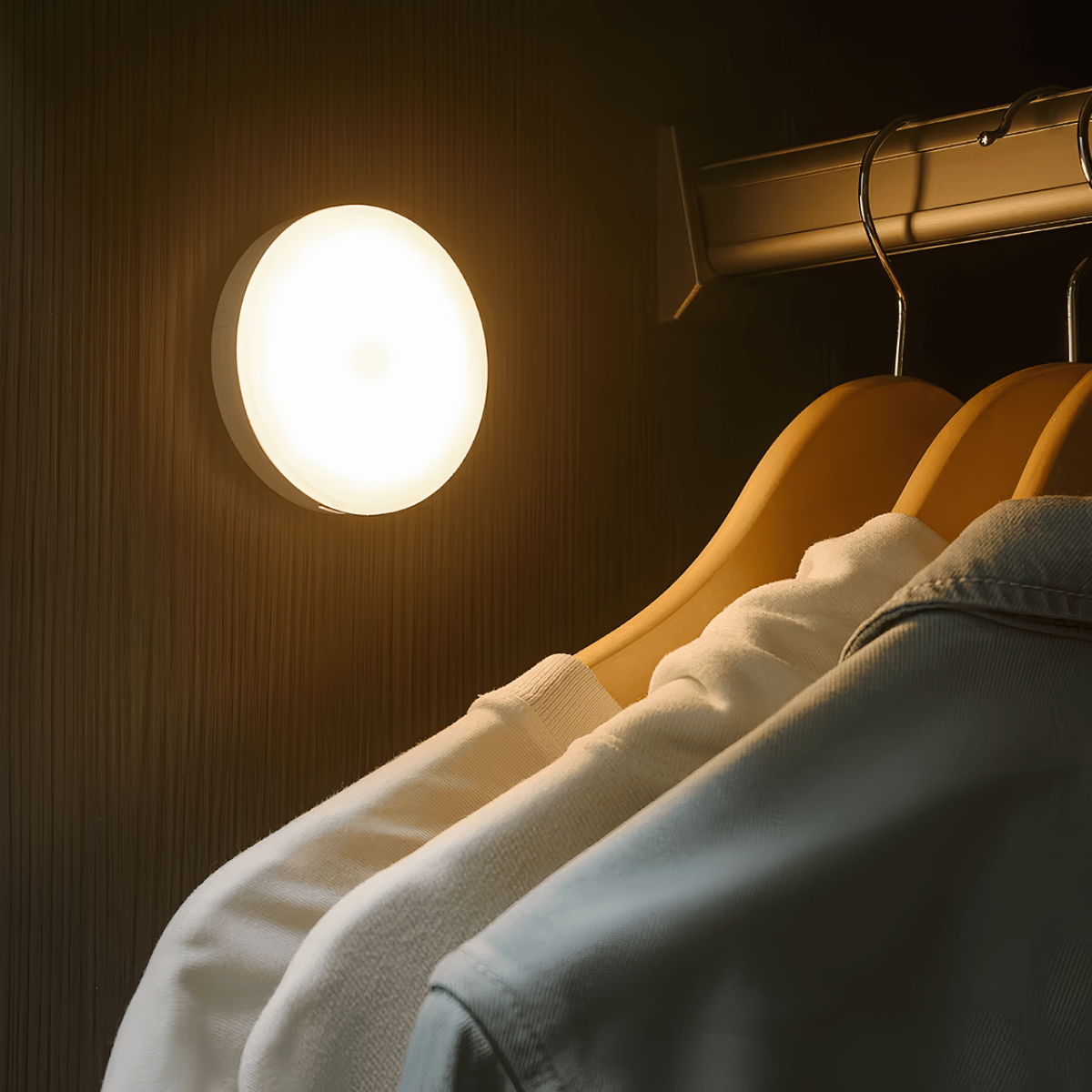 Wandlamp met LED en Bewegingssensor – Wit ABS - Vessina