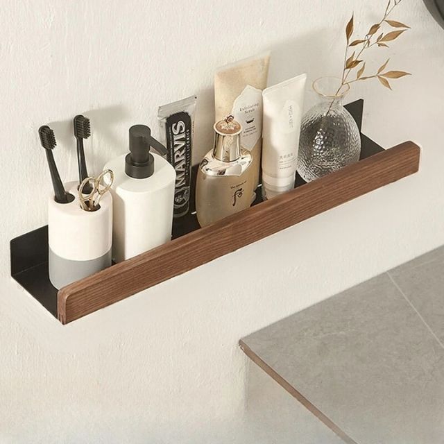 Wandplank van massief hout met vochtbestendige afwerking - Vessina
