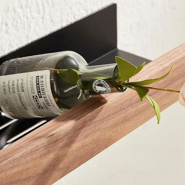 Wandplank van massief hout met vochtbestendige afwerking - Vessina