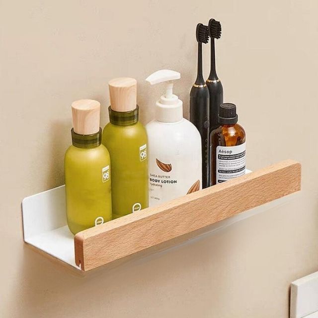 Wandplank van massief hout met vochtbestendige afwerking - Vessina