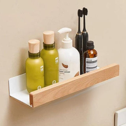 Wandplank van massief hout met vochtbestendige afwerking - Vessina