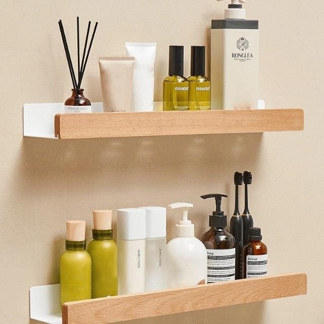 Wandplank van massief hout met vochtbestendige afwerking - Vessina